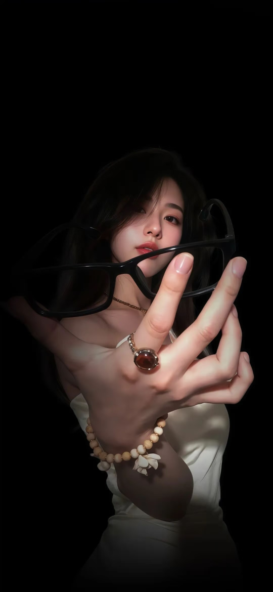 亚麻壁纸高清女生图片